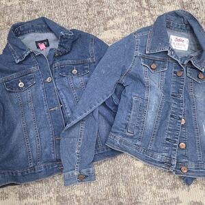 Like New! Set of (2) Denim Jean Jackets Girls
